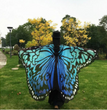Peacock Feather Halloween Cape Chiffon Peacock Cape