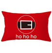 Christmas peach leather pillowcase