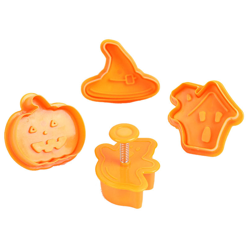Baking Set Tool Halloween Diy Cake Decoration Plastic Cookie Cutter Mold