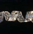LED Lights Hot Stamping Double-layer Ribbon Christmas Decorations