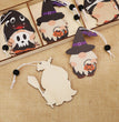 Halloween Decoration Cartoon Doll Wooden Pendant