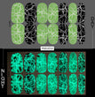 Luminous Halloween Skull Graffiti Sticker Set Of 12