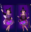 Halloween Children's Performance Costume Witch Princess Dress, Girl With Light Hair