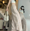 Hong Kong Style Floral Jeans For Women