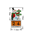 Christmas wooden calendar ornaments