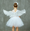 Halloween White Angel Play Costume Children's Performance Pettiskirt Suit Princess Dress