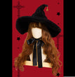Halloween Fashion Suede Strap Bow Hat