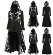 New Halloween Dress Up Cloak Irregular Printed Long-sleeved Jacket