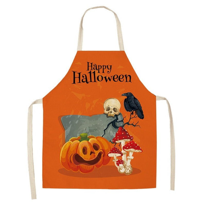 New Hot Sale Halloween Cotton And Linen Apron