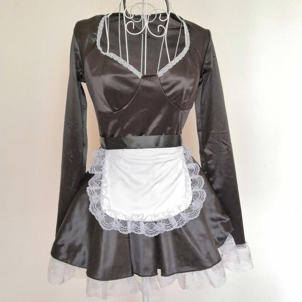 Halloween Women's Maid Dress Up Nightclub Stage Wear Fat Man Costume