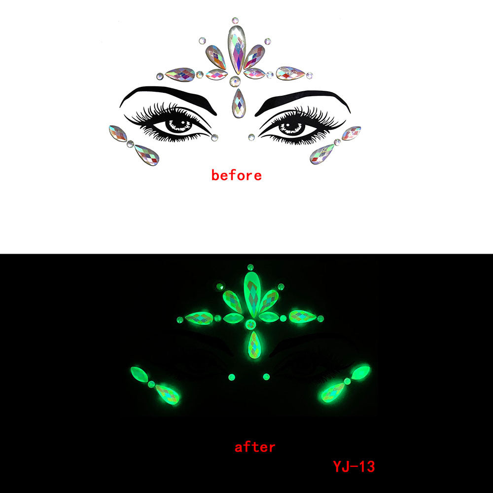 Halloween Ghost Face Crystal Diamond Sticker Diamond Luminous