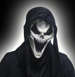 Halloween Horror Grimace Mask Red Tongue Black Face
