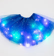 Magical & Luminous  LED Princess Halloween Tutu Skirt Sequins Shiny Skirt