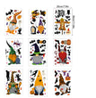 Home Fashion Printing Halloween Static Window Sticker
