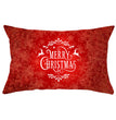 Christmas peach leather pillowcase