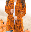 Halloween Digital Printing Casual Cardigan Jacket Women