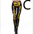 Halloween Night Skull Frame Digital Print Sexy Leggings