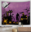 Purple Halloween Tapestry