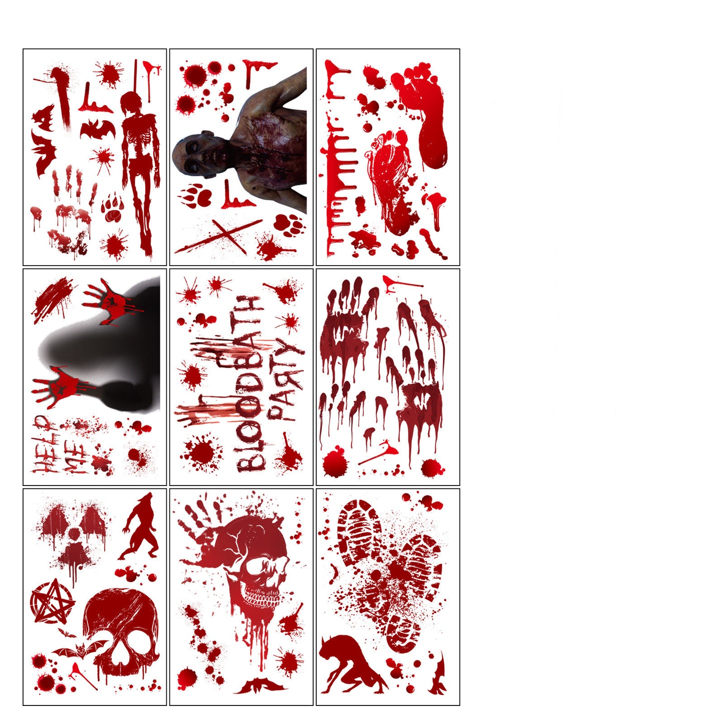 Home Fashion Printing Halloween Static Window Sticker