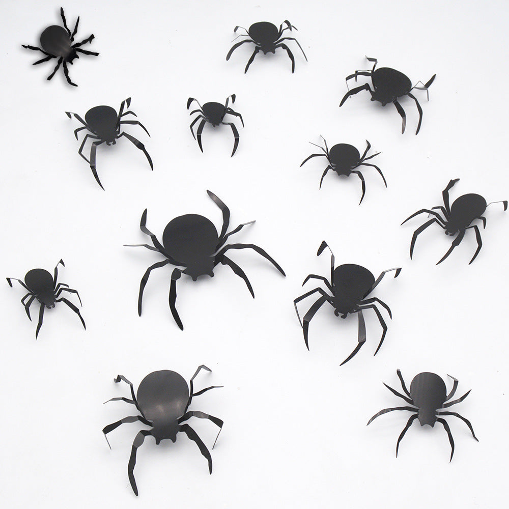 Halloween Bat Spider Wall Stickers Three-dimensional Decoration Window Scene Layout Wall Stickers 12