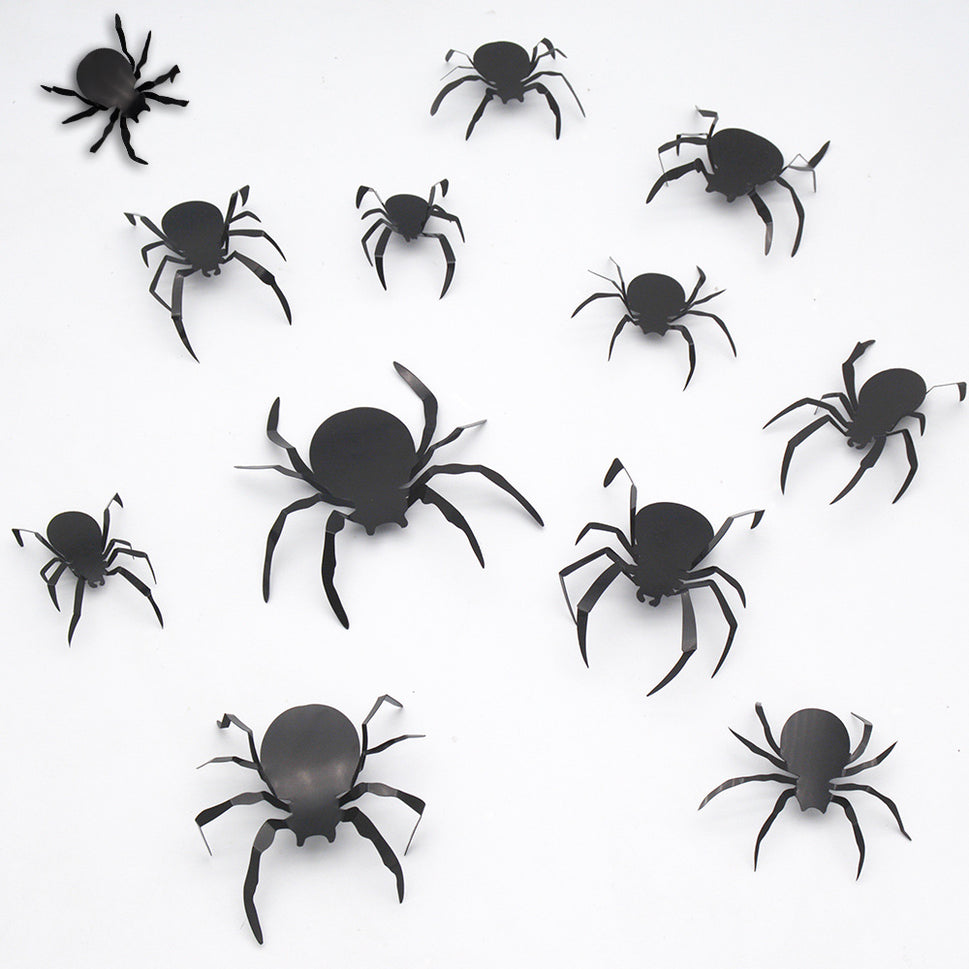 Halloween Bat Spider Wall Stickers Three-dimensional Decoration Window Scene Layout Wall Stickers 12
