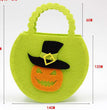Halloween Pumpkin Bag Creative Halloween Cookie Candy Gift Bag Halloween Treat Or Trick Props Handheld Basket