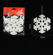 Plastic White Snowflake String Window Christmas Party Place Pendant
