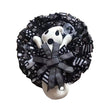Halloween Wreath BOO Farmhouse-Ghost Wreath Outdoor Front Door Indoor Wall Decor Honeycomb Ghost Smiley Balloon For Halloween