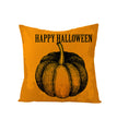 Home Halloween Pumpkin Linen Pillow Cover