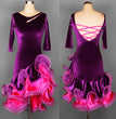 Costumes Competition Suit Velvet Latin Dance Dress