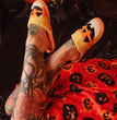Candy Corn Jack O Lantern Slippers Halloween Corn Jack-o'-lantern Slippers
