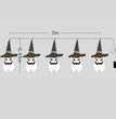 Halloween Holiday Decoration Lanterns Cloth Art Ghost Halloween String Lights