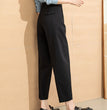 High Waist Draped Sickle Modal Suit Pants