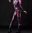 Halloween Skull Skeleton Print Jumpsuit