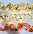 LED Lights Hot Stamping Double-layer Ribbon Christmas Decorations