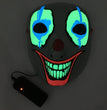 LED Mask Luminous Glowing Halloween Party Mask Neon EL Mask Halloween Cosplay Mask