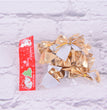 6cm Red Simple Small Flocking Christmas Bow
