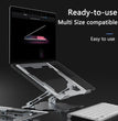 Adjustable Laptop Stand Portable Computer Stand Aluminum Alloy Laptop Riser Compatible Laptop Stand Holder