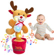 Dancing Christmas Toys Funny Tree Repeat Talking  Electronic Plush Toys Can Sing Record Lighten Early Education Funny Gift Christmas