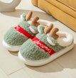 Christmas Shoes Winter Home Slippers Elk Soft Cozy Bedroom Slipper Slip On House Shoes