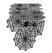 Halloween Table Cloth Black Lace Cover Table Runner Spiderweb Fireplace Scarf Table Decor Halloween Decorations For Home