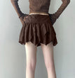 Women's Irregular Lace-up Waist Skirt