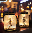 Solar Mason Jar Fairy Light Halloween Frosted Bottle