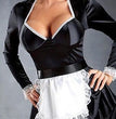 Halloween Women's Maid Dress Up Nightclub Stage Wear Fat Man Costume