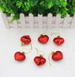 Christmas Decoration Peach Heart Painted Pendant