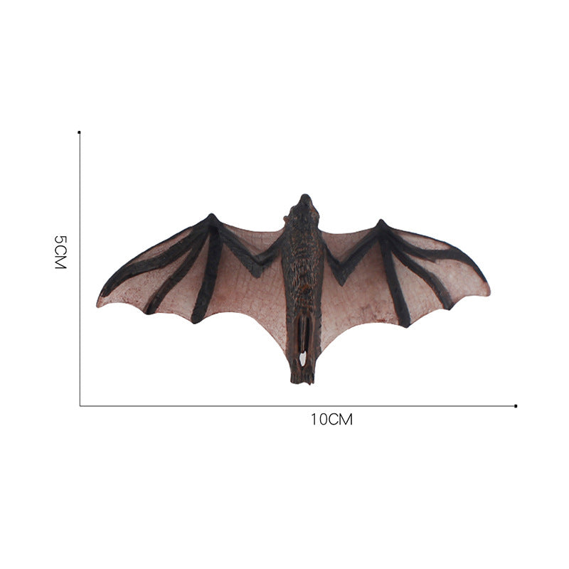 Halloween Scene Layout Solid Static Bat Model Decoration Toys