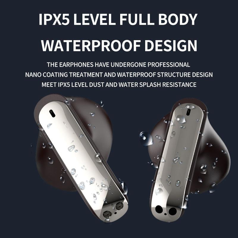 KRUNCHE Bluetooth Headphones Wireless Earbuds with Wireless Charging Wireless Headphones for Smart Phone Laptop Computer Sports