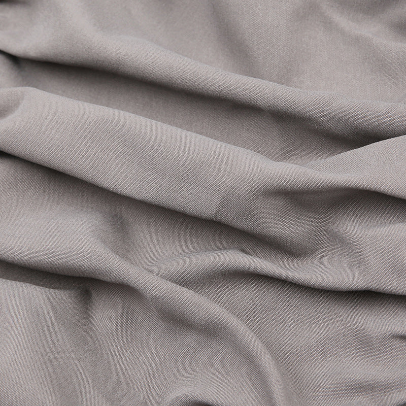 Waste Soil Wind Drawstring Workwear Skirt