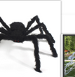 Halloween Ghost Festival Supplies Bar Decoration Props Plush Spider Haunted House Prop Indoor Outdoor Giant Decor