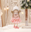 Christmas Lace Angel Doll Christmas Tree Small Pendant Lift Snowflake Girl Christmas Show Window Decorations Accessories